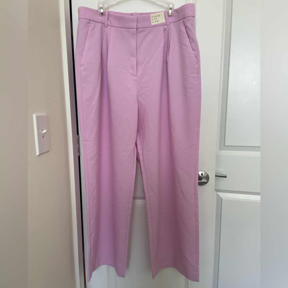 Abercrombie Trousers Ultra High Waist Wide Leg